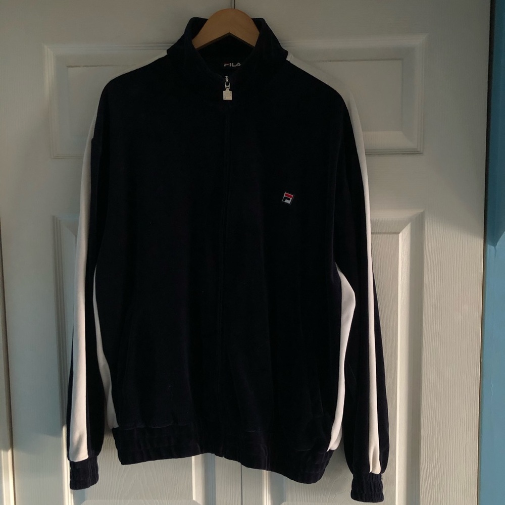 Velour Fila track jacket